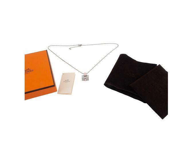 Hermès Pendente collana Hermes Irene Argento Rosa - vista 10