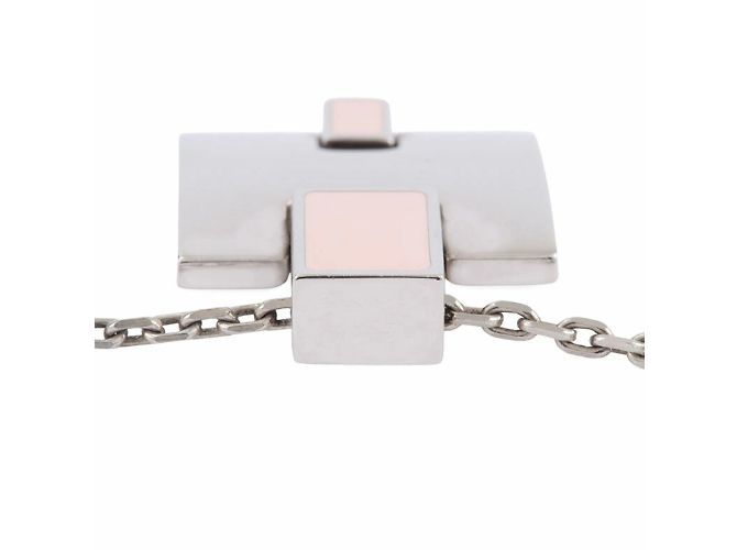 Hermès Pendente collana Hermes Irene Argento Rosa - vista 11