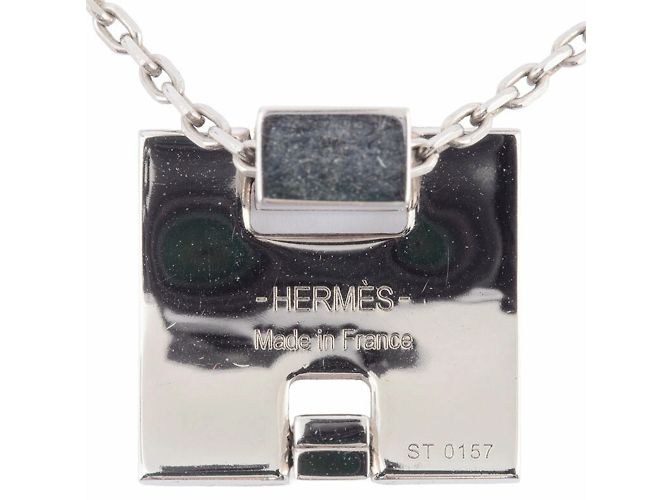 Hermès Pendente collana Hermes Irene Argento Rosa - vista 12