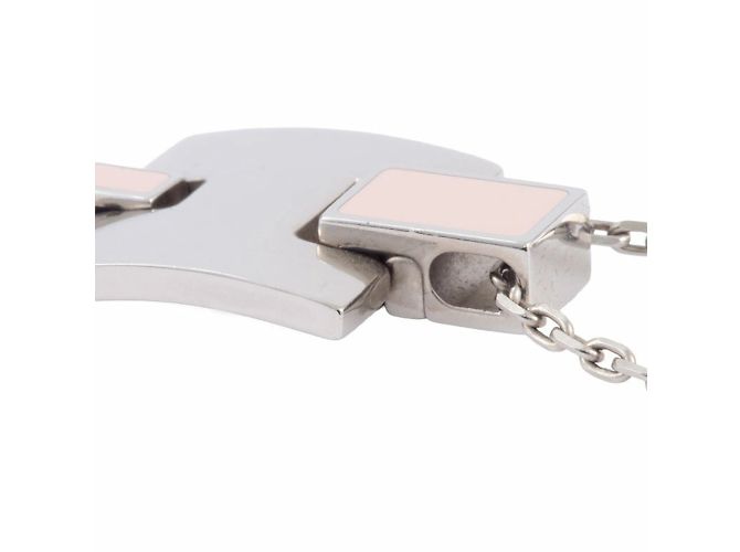 Hermès Pendente collana Hermes Irene Argento Rosa - vista 13