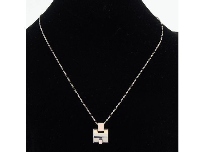 Hermès Pendente collana Hermes Irene Argento Rosa - vista 9
