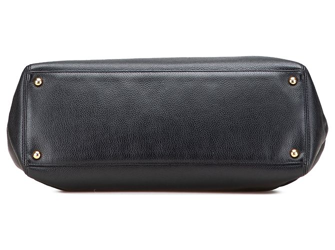 Executive Chanel Tote Esecutivo Medio in Pelle di Vitello Nera Nero - vista 3