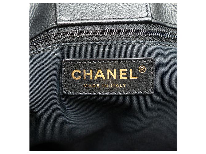 Executive Chanel Tote Esecutivo Medio in Pelle di Vitello Nera Nero - vista 7