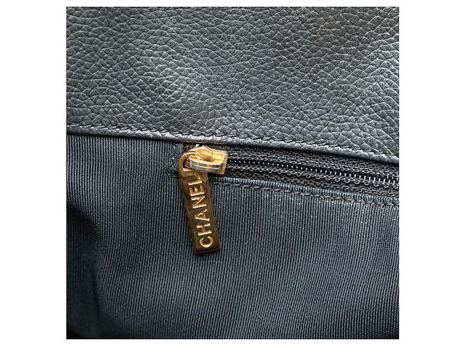 Executive Chanel Tote Esecutivo Medio in Pelle di Vitello Nera Nero - vista 8