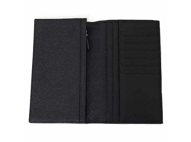 Bulgari Bvlgari Bvlgari Bi-Fold Langbörse Schwarz Blau - Ansicht 4