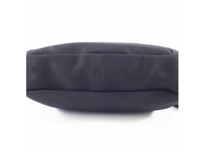 Borsa a spalla in tela e pelle nera Burberry Nero - vista 15