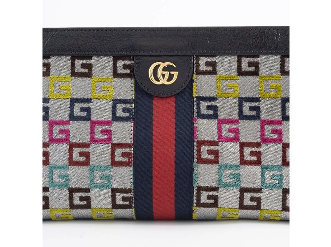 Borsa a Spalla Piccola con Catena Gucci Ophidia Multicolore - vista 18