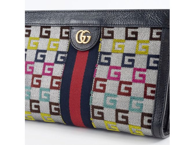 Borsa a Spalla Piccola con Catena Gucci Ophidia Multicolore - vista 19