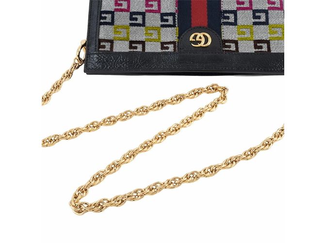 Borsa a Spalla Piccola con Catena Gucci Ophidia Multicolore - vista 5