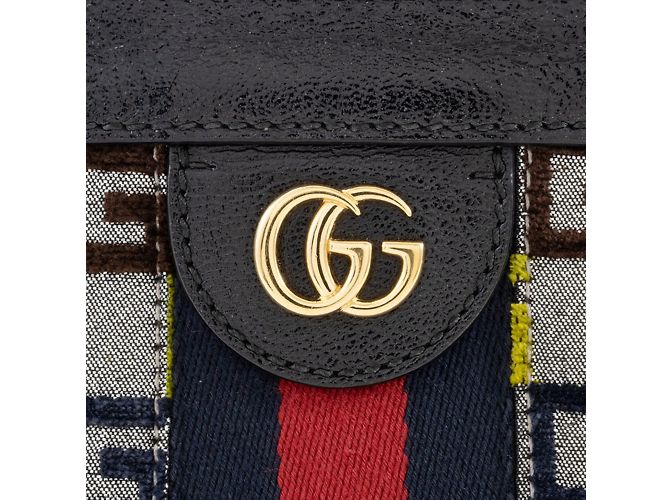 Borsa a Spalla Piccola con Catena Gucci Ophidia Multicolore - vista 6