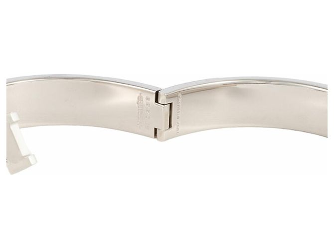 Hermès Hermes Emaille-Armband Braun Silber - Ansicht 11