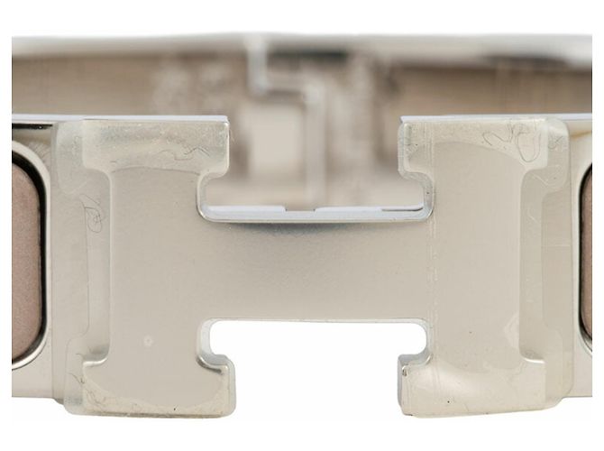 Hermès Hermes Emaille-Armband Braun Silber - Ansicht 2