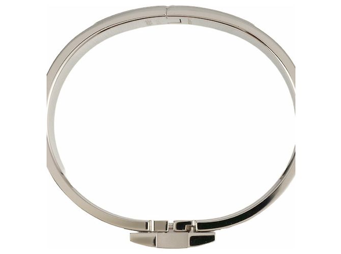 Hermès Hermes Emaille-Armband Braun Silber - Ansicht 5