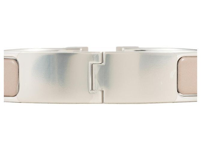 Hermès Hermes Emaille-Armband Braun Silber - Ansicht 6