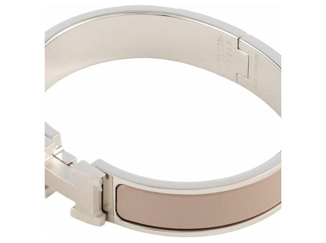 Hermès Hermes Emaille-Armband Braun Silber - Ansicht 8