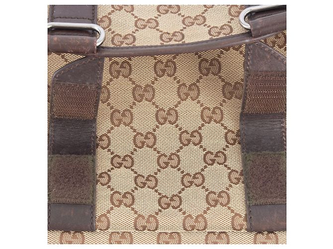 Borsa a Spalla Gucci GG Canvas Marrone Beige - vista 13