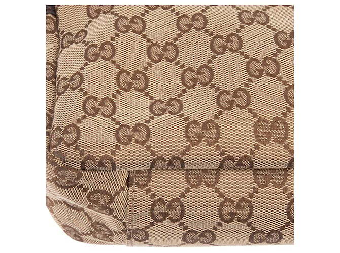 Borsa a Spalla Gucci GG Canvas Marrone Beige - vista 4