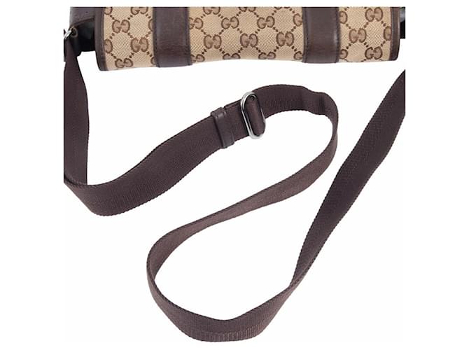 Borsa a Spalla Gucci GG Canvas Marrone Beige - vista 5