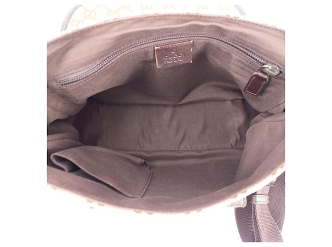 Borsa a Spalla Gucci GG Canvas Marrone Beige - vista 9