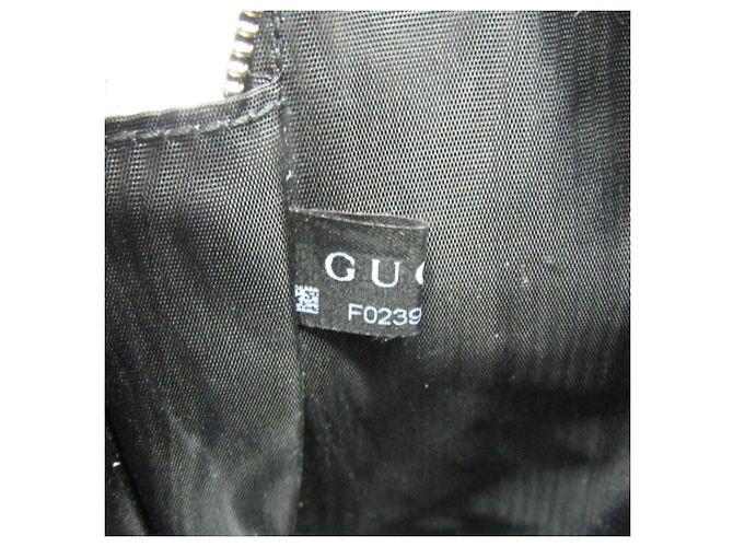 Borsa a spalla in pelle con stampa GUCCY di Gucci Nero D'oro - vista 12