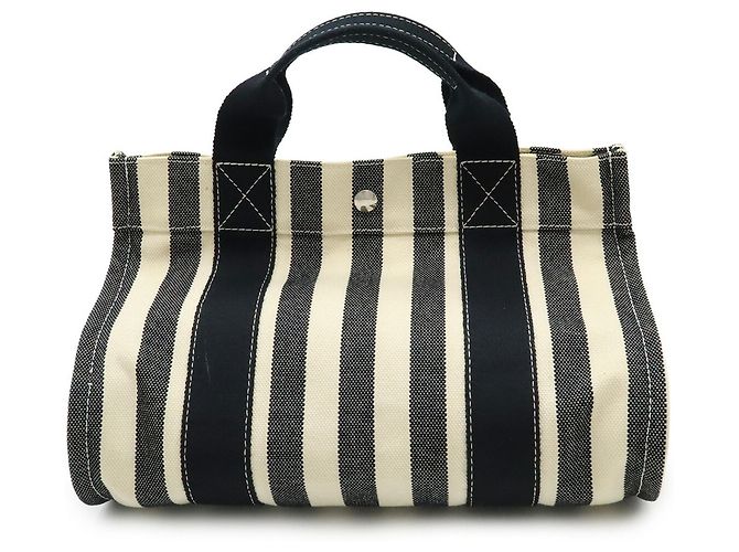 Hermès Hermes Cannes PM Tote Tasche Schwarz Beige - Ansicht 2
