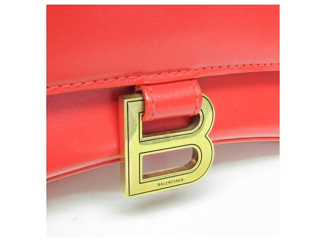 Borsa in pelle Hour Glass di Balenciaga Rosso - vista 10