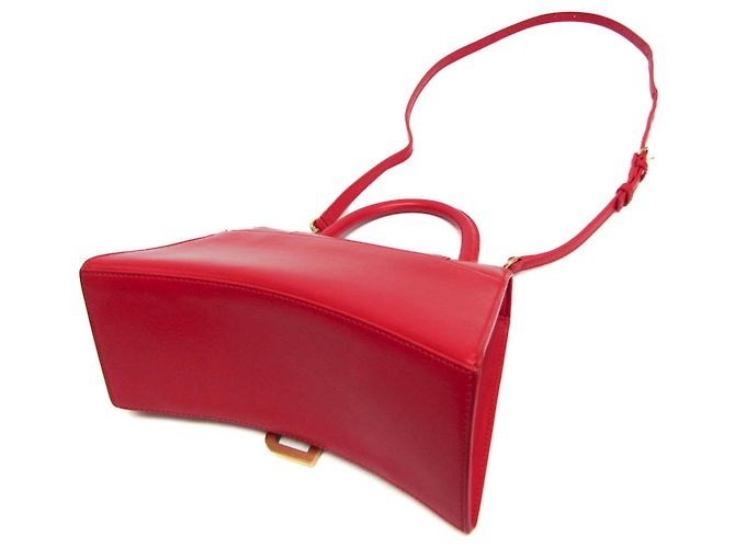 Borsa in pelle Hour Glass di Balenciaga Rosso - vista 2