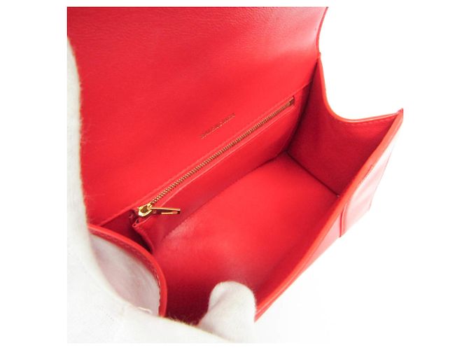 Borsa in pelle Hour Glass di Balenciaga Rosso - vista 3