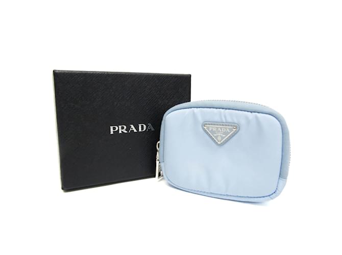 Pochette in nylon Prada in blu - vista 2