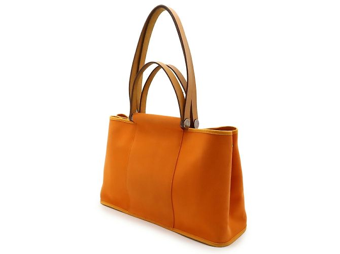 Borsa Tote Hermès Cabag Elan PM Arancione - vista 3