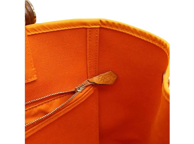 Borsa Tote Hermès Cabag Elan PM Arancione - vista 8