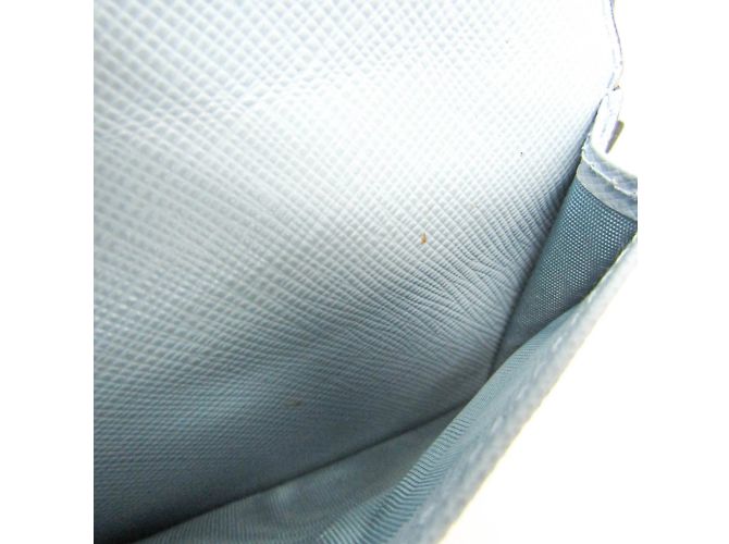 Tarjetero Saffiano de Prada con correa para el cuello Azul - vista 11