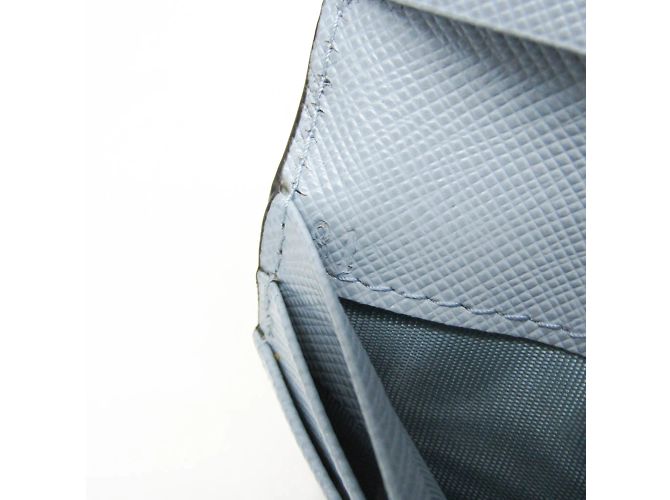 Tarjetero Saffiano de Prada con correa para el cuello Azul - vista 14