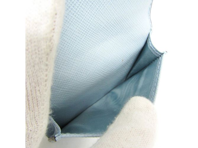 Tarjetero Saffiano de Prada con correa para el cuello Azul - vista 5