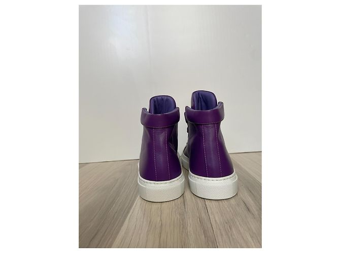 Philipp Plein Leder Sneaker Lila Größe 37 - Ansicht 5