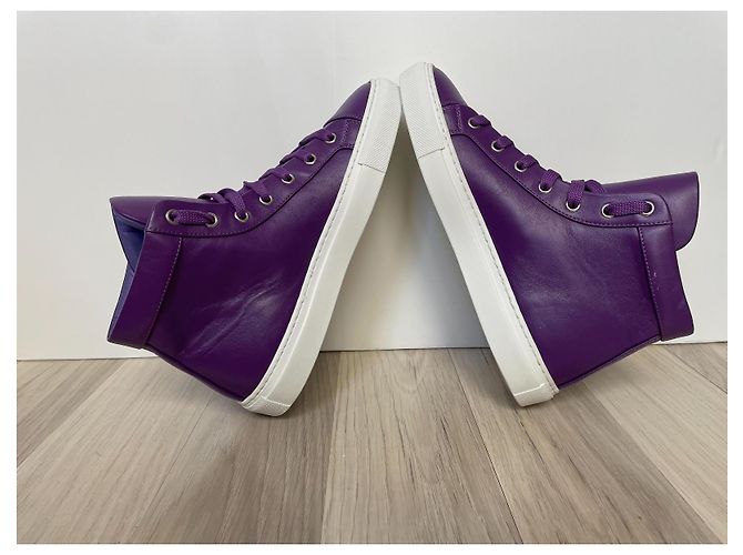 Philipp Plein Leder Sneaker Lila Größe 37 - Ansicht 6