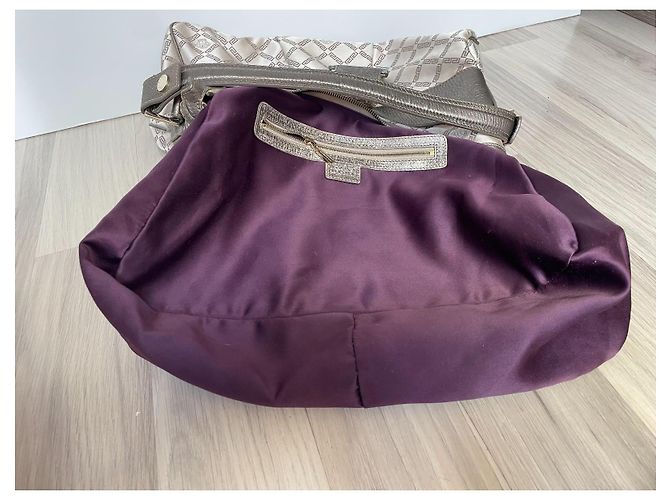 Borsa a mano Versace in tela beige - vista 11