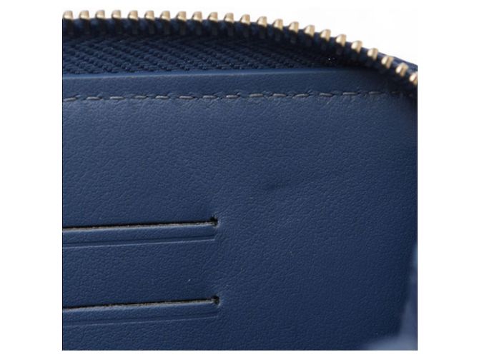 Cartera bi-fold de tweed azul Deauville de Chanel - vista 13