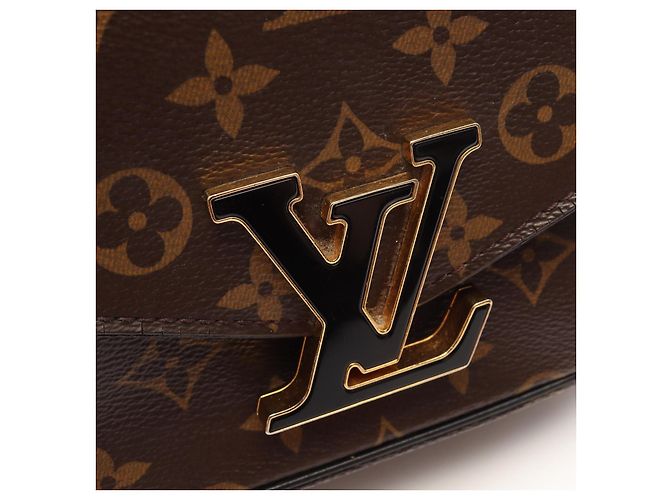 Borsa a Spalla Passy Louis Vuitton Marrone Nero - vista 8