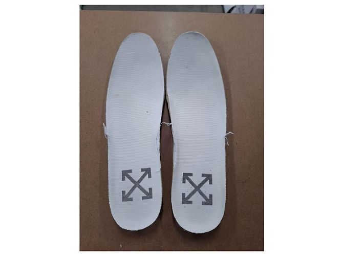 Off White Sneakers alte Off-White 3.0 Off-Court in pelle bianca Grigio - vista 17