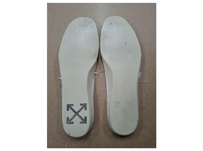Off White Sneakers alte Off-White 3.0 Off-Court in pelle bianca Grigio - vista 18