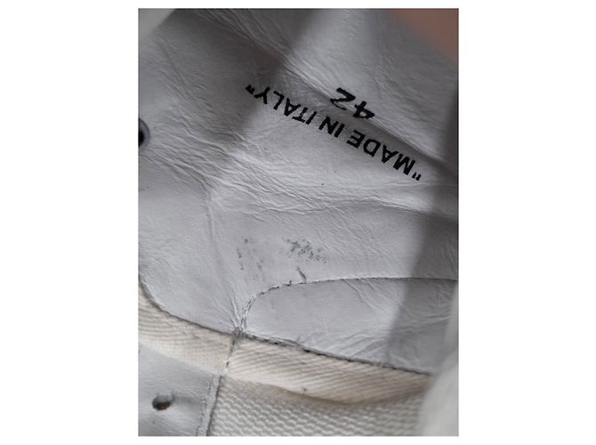 Off White Sneakers alte Off-White 3.0 Off-Court in pelle bianca Grigio - vista 19