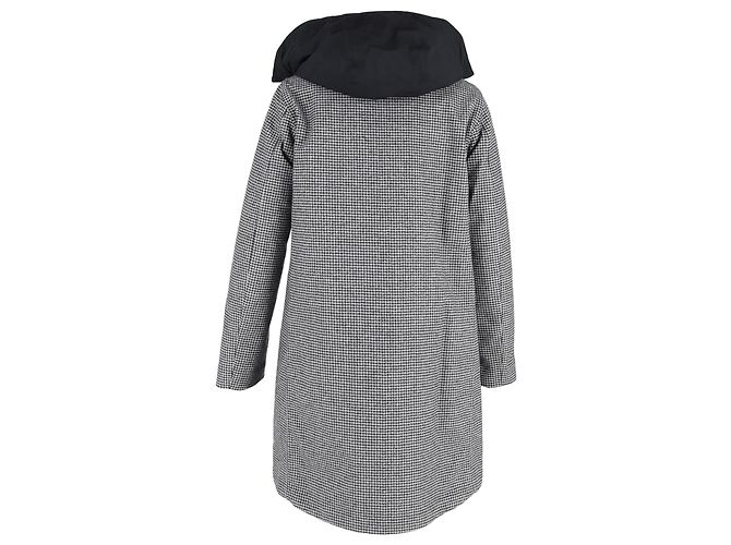 Herno Houndstooth Coat in Multicolor Wool - view 2