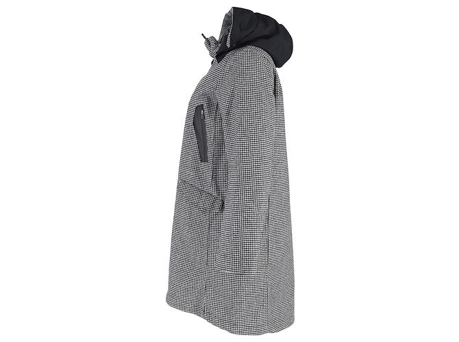 Herno Houndstooth Coat in Multicolor Wool - view 3