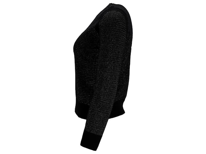 Apc Schwarzer Merinowollpullover mit glitzernden Knöpfen A.P.C. - Ansicht 2