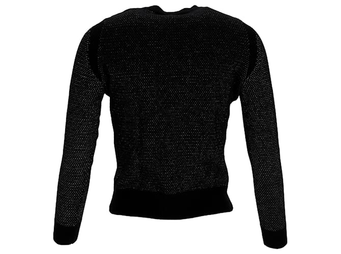 Apc Schwarzer Merinowollpullover mit glitzernden Knöpfen A.P.C. - Ansicht 3