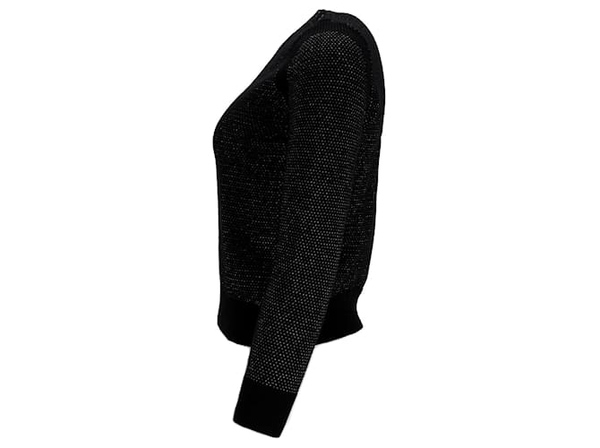 Apc Schwarzer Merinowollpullover mit glitzernden Knöpfen A.P.C. - Ansicht 7