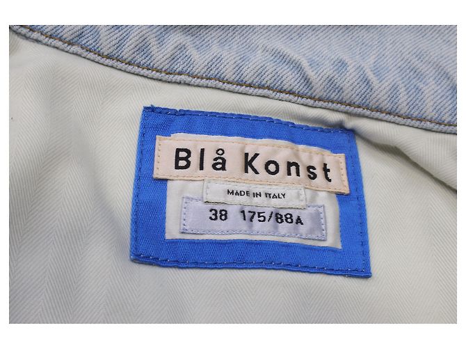 Acne Studios Button-Down-Jacke aus blauem Baumwoll-Denim - Ansicht 12