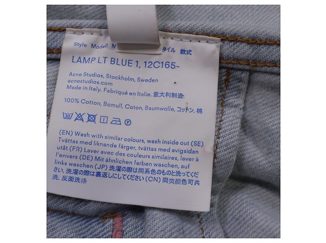 Acne Studios Button-Down-Jacke aus blauem Baumwoll-Denim - Ansicht 2