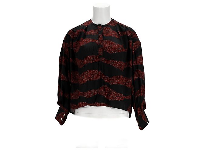 Camicia a righe Isabel Marant in viscosa multicolore - vista 6